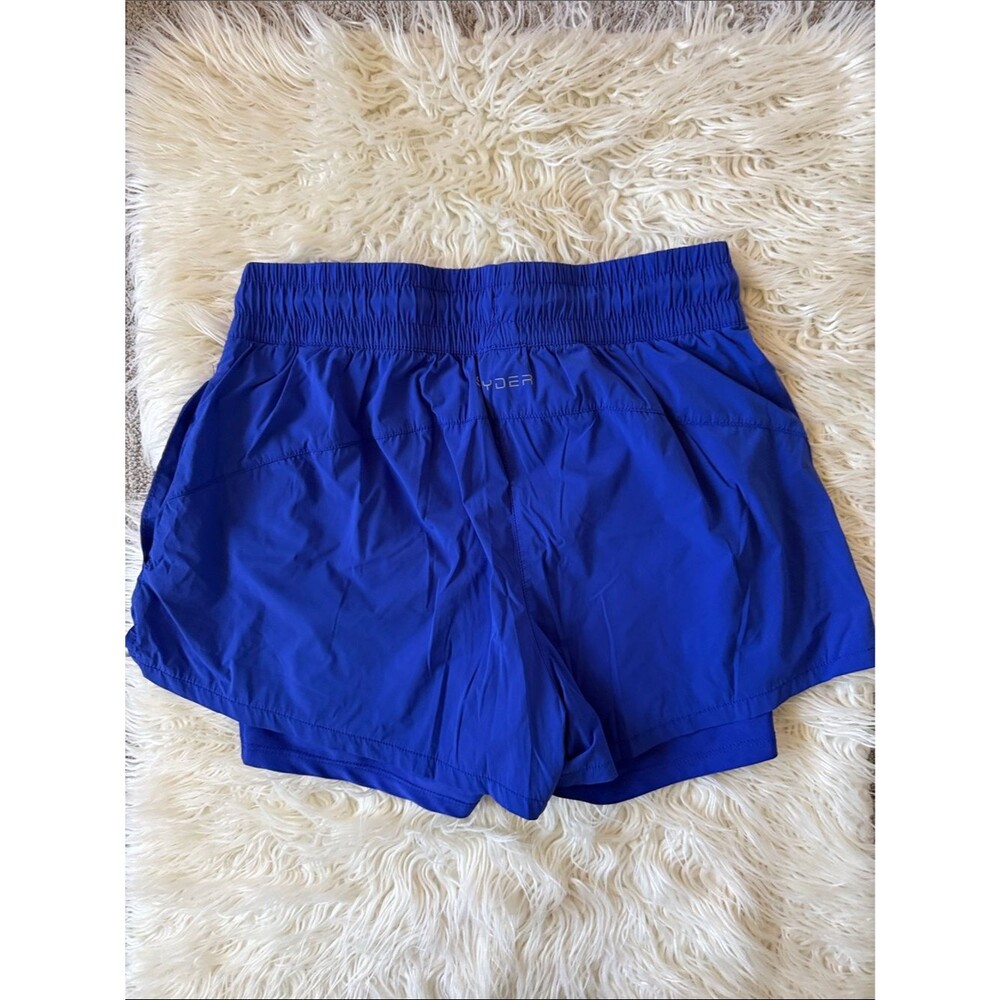 Spyder Active Woven Lined Athletic Shorts Blue